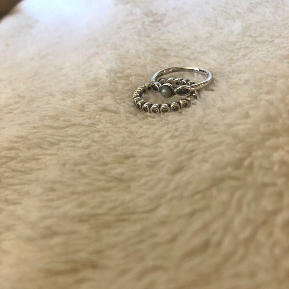 Pandora Stackable Silver Rings
